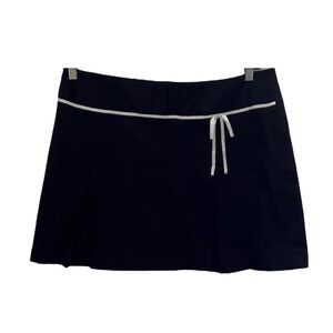 Mid Rise Bow Mini A-Line Skirt